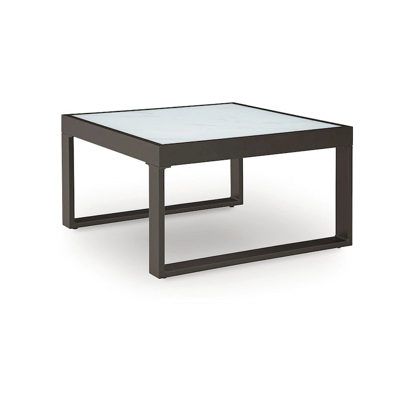 Signature Design by Ashley Beachloft Black/Gray Outdoor Coffee Table - 30 W x 30 D x 18 H