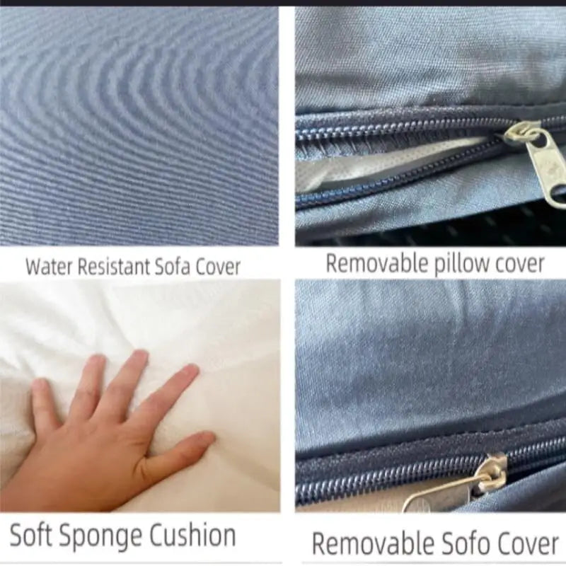 7-Piece Sofa Set Table With Sofa Chair Black PE Rattan With Cushion