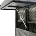 5-Piece Outdoor Rattan Sectional Sofa Set with Dining Table, Bench, and 2 Extendable Side Tables