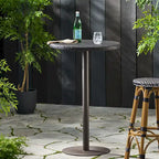 Outdoor 26  Round PE Rattan Bar Table