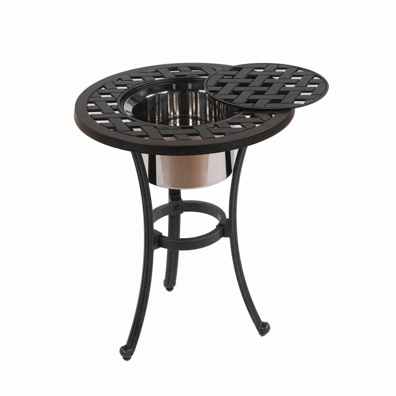 21  Round Aluminum Bistro Table