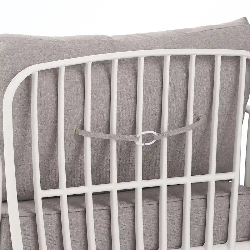 5PCS Plastic Rattan Sofa Set With Cushion