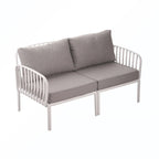 5PCS Plastic Rattan Sofa Set With Cushion