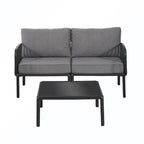 5PCS Plastic Rattan Sofa Set With Cushion