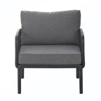 5PCS Plastic Rattan Sofa Set With Cushion