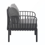 5PCS Plastic Rattan Sofa Set With Cushion