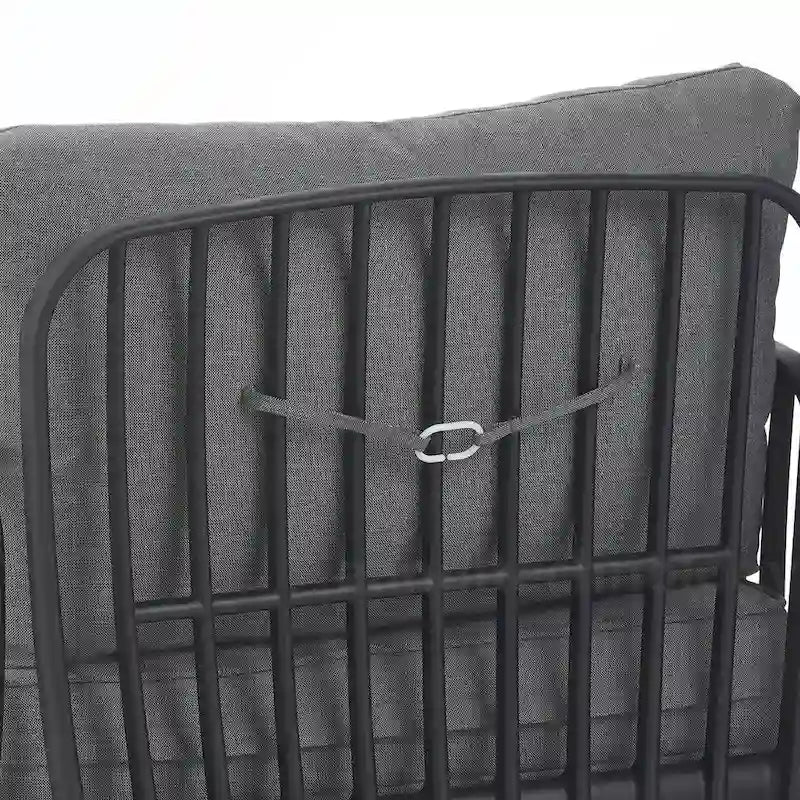 5PCS Plastic Rattan Sofa Set With Cushion