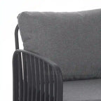 5PCS Plastic Rattan Sofa Set With Cushion