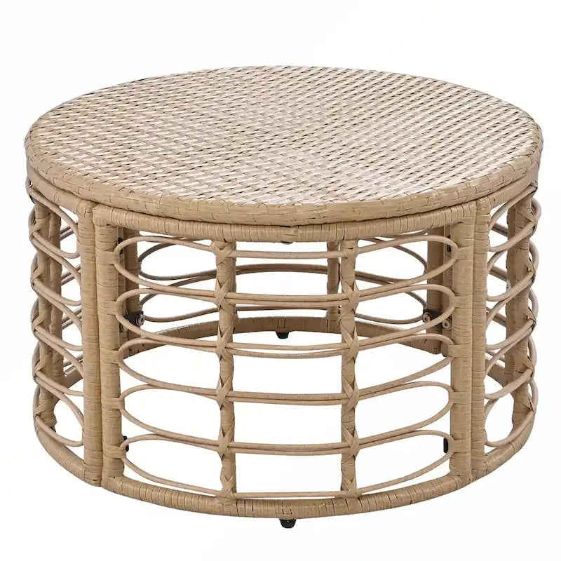 7PCS Outdoor Rattan Sectional Sofa Set With Cushions