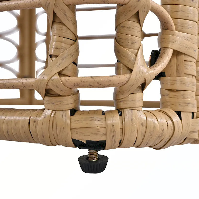 7PCS Outdoor Rattan Sectional Sofa Set With Cushions