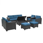 10 Piece PE Rattan Patio Furniture Set