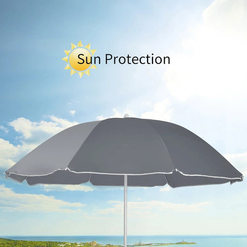 Portable Folding Picnic Double Chair with Umbrella Table Cooler Beach