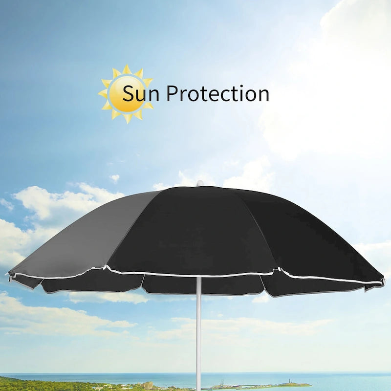 Portable Folding Picnic Double Chair with Umbrella Table Cooler Beach