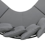 Half-Moon Patio Sofa Set with Coffee Table, All-Weather Curved Outdoor Furniture Set with Padded Seats and Backrest