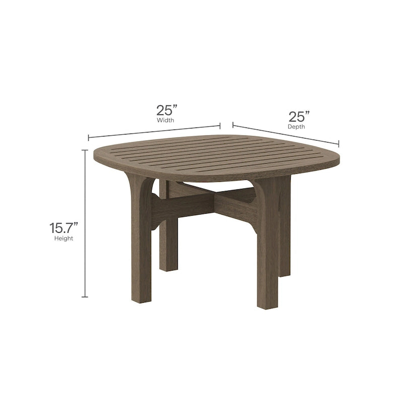 Saratoga 3-Piece Outdoor Patio Teak Wood Furniture Set with Lounge Chairs and Side Table