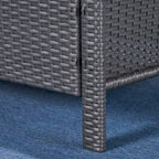 St. Lucia Outdoor 7 Seater Wicker Chat Set with Fire Pit by Christopher Knight Home