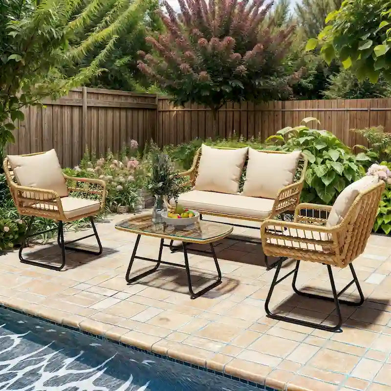 4 - Person Seating Group with Cushions