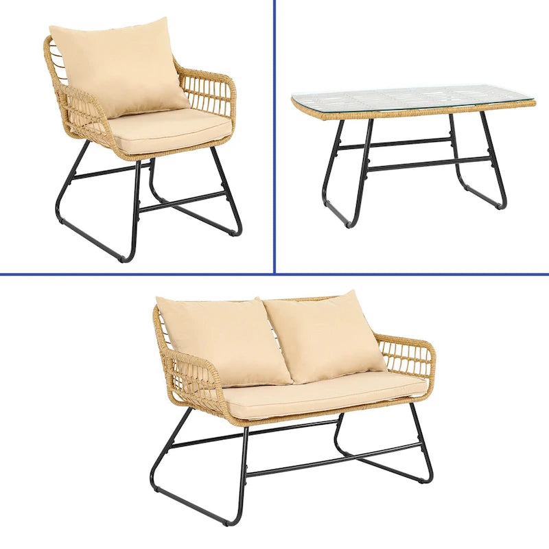 4 - Person Seating Group with Cushions