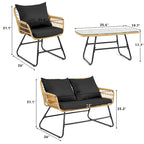 4 - Person Seating Group with Cushions