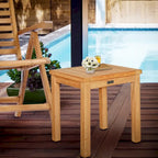 Seven Seas Teak Santa Monica Outdoor Teak Wood Patio End Table