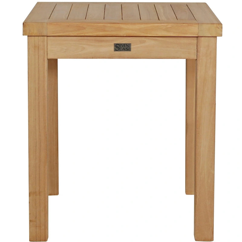 Seven Seas Teak Santa Monica Outdoor Teak Wood Patio End Table