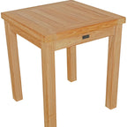 Seven Seas Teak Santa Monica Outdoor Teak Wood Patio End Table