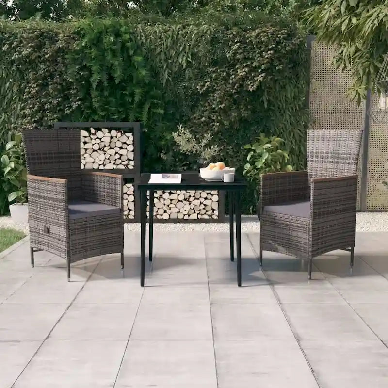 vidaXL Patio Dining Set 3/5/7 Piece Multi Colors 31.5 /55.1  Table Length