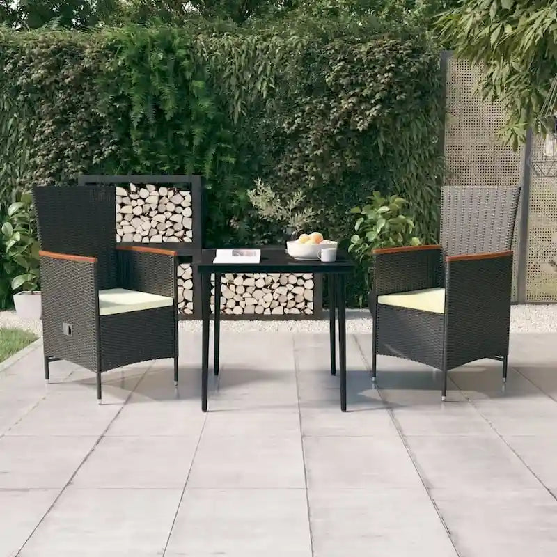 vidaXL Patio Dining Set 3/5/7 Piece Multi Colors 31.5 /55.1  Table Length