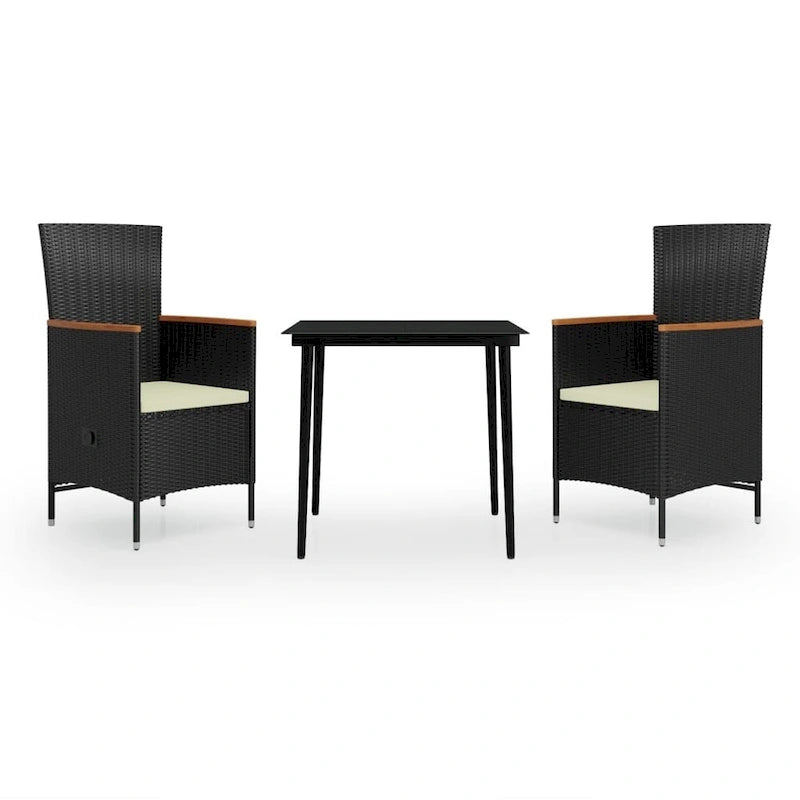 vidaXL Patio Dining Set 3/5/7 Piece Multi Colors 31.5 /55.1  Table Length