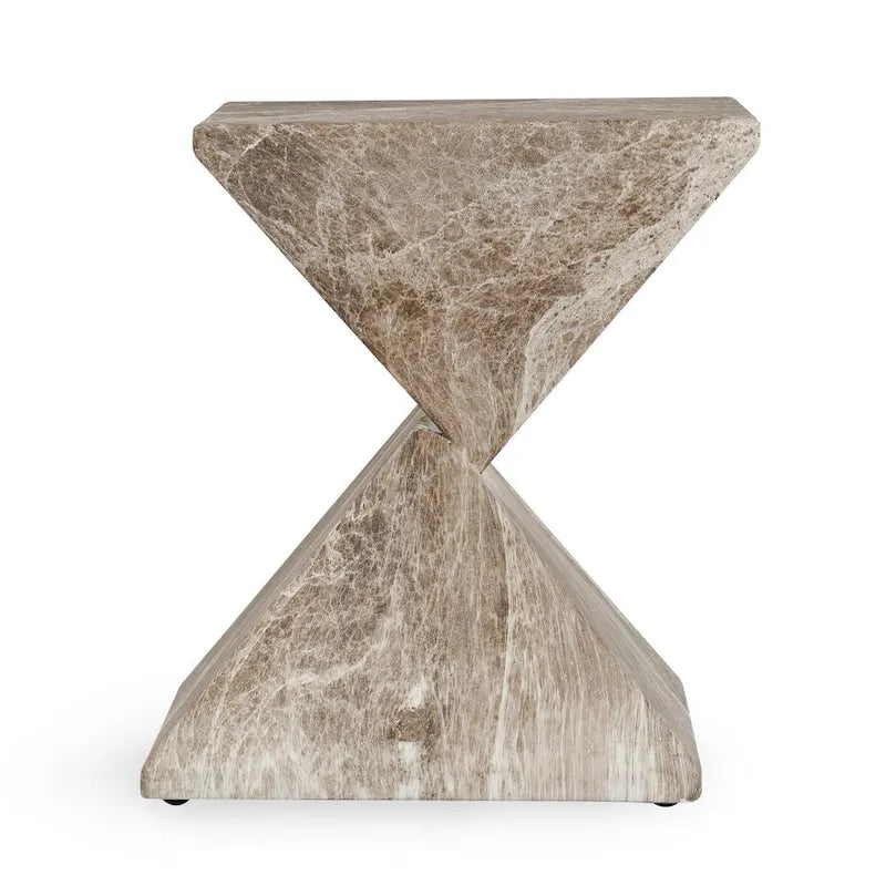 Classic Home Adler Stone Outdoor Accent Table
