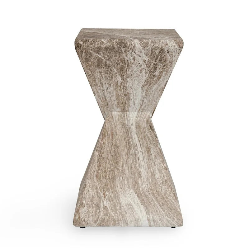Classic Home Adler Stone Outdoor Accent Table