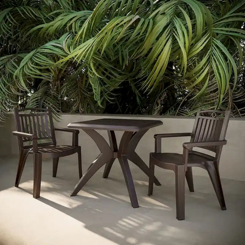 Windsor Chairs and Marcella Table 3-Piece Outdoor Dining Set
