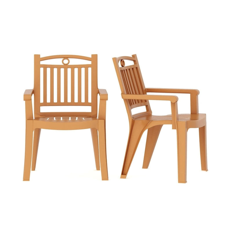 Windsor Chairs and Marcella Table 3-Piece Outdoor Dining Set