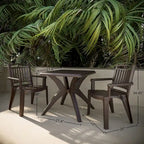 Windsor Chairs and Marcella Table 3-Piece Outdoor Dining Set