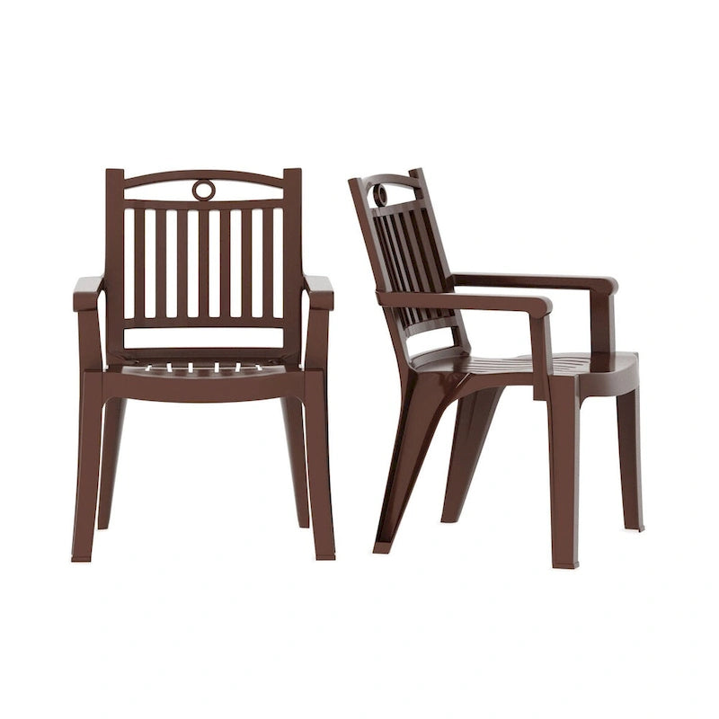 Windsor Chairs and Marcella Table 3-Piece Outdoor Dining Set