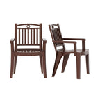 Windsor Chairs and Marcella Table 3-Piece Outdoor Dining Set