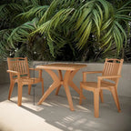 Windsor Chairs and Marcella Table 3-Piece Outdoor Dining Set