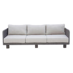 Cancun Aluminum Sofa Set with Silver Cushion