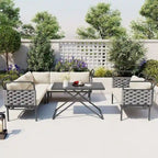 5-Piece Modern Patio Sectional Sofa Set