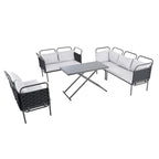 5-Piece Modern Patio Sectional Sofa Set
