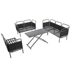 5-Piece Modern Patio Sectional Sofa Set