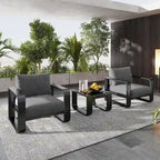 3-pieces Aluminum Frame Patio Furniture