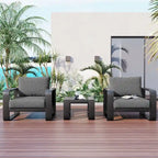 3-pieces Aluminum Frame Patio Furniture