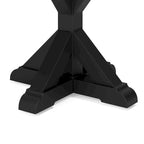 Tira 22 Inch Outdoor Side End Table, Tile Top, Black, Light Gray Finish