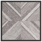 Tira 22 Inch Outdoor Side End Table, Tile Top, Black, Light Gray Finish