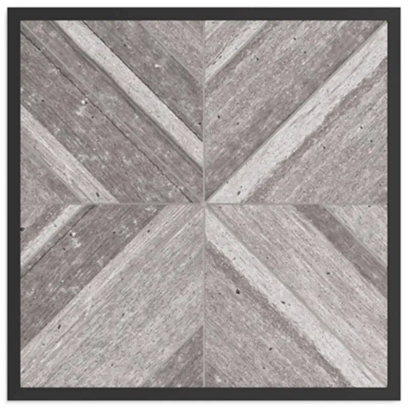 Tira 22 Inch Outdoor Side End Table, Tile Top, Black, Light Gray Finish