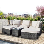 6-Piece Patio Outdoor Conversation Sofa Set