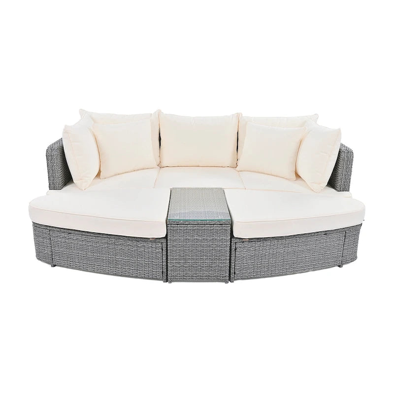 6-Piece Patio Outdoor Conversation Sofa Set