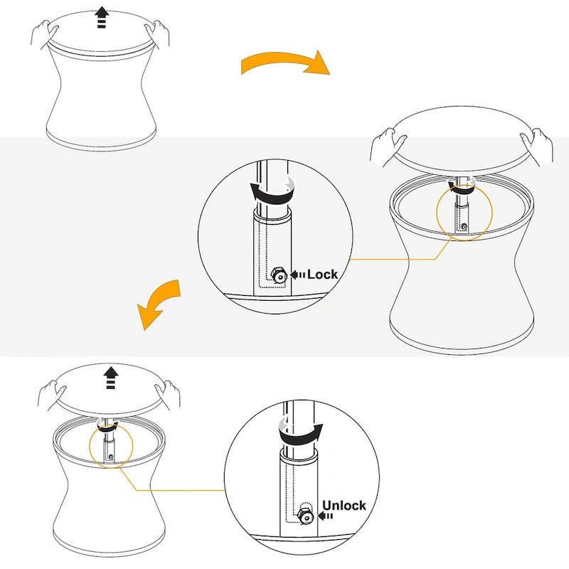 5 Pieces Patio Conversation Set with Cool Bar Table and Ottomans