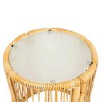 3 Pieces Outdoor Patio Wicker Furniture Sets Table and Chairs with 3.15-Inches Thick Cushion Outdoor Sofa Set